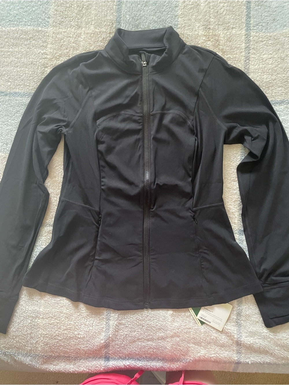 HALARA Black Fitted Active Zip Jacket